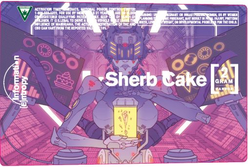 Sherb Cake Cannon Tube Sticker